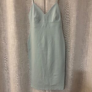 Lulus Women's Light Blue/Aqua Sheath Dress Size Large Elegant